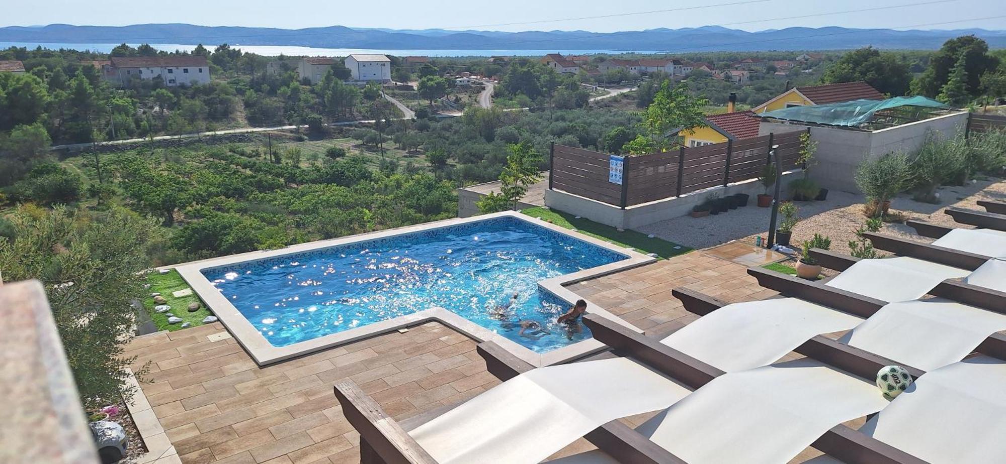 Villa Scolopax Rusticola Skradin With Heated Pool Exteriör bild